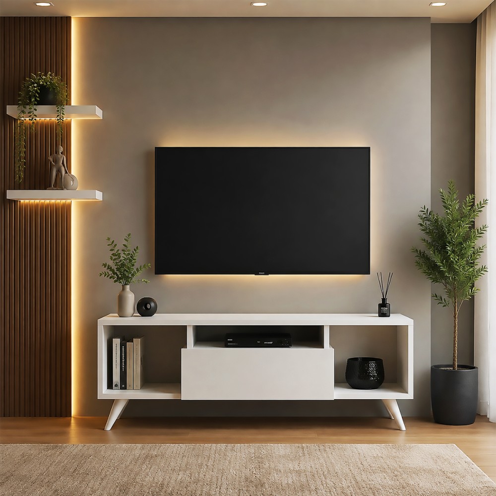 طاولة تلفاز ام دي اف
