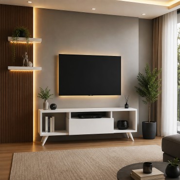 طاولة تلفاز ام دي اف