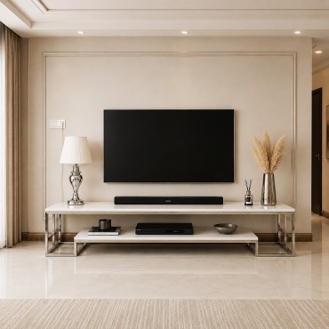 طاولة تلفاز استانلس