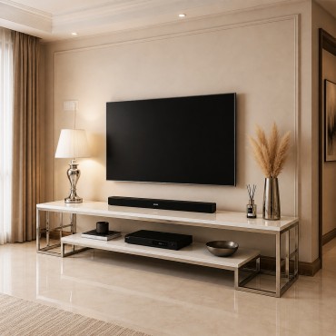 طاولة تلفاز استانلس